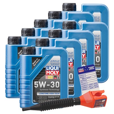 Liqui Moly 9x 1 L Longtime High Tech 5W-30 + Ölw.-Anhänger von Liqui Moly