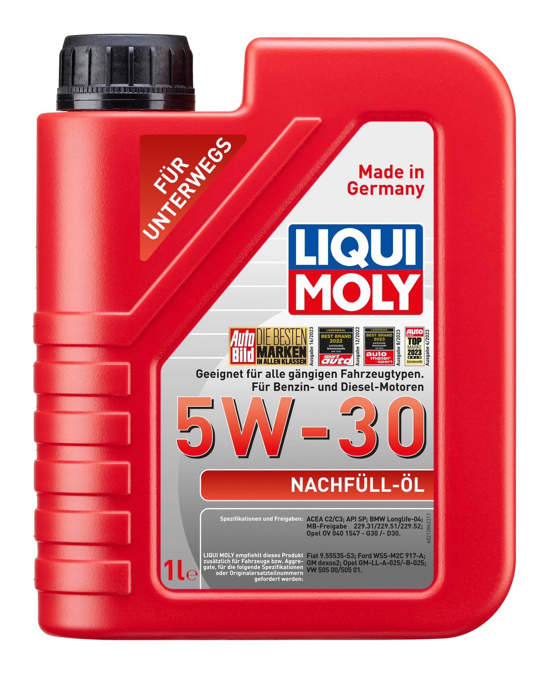 Nachfüll-Öl von Liqui Moly 5W-30, 1 l von Liqui Moly