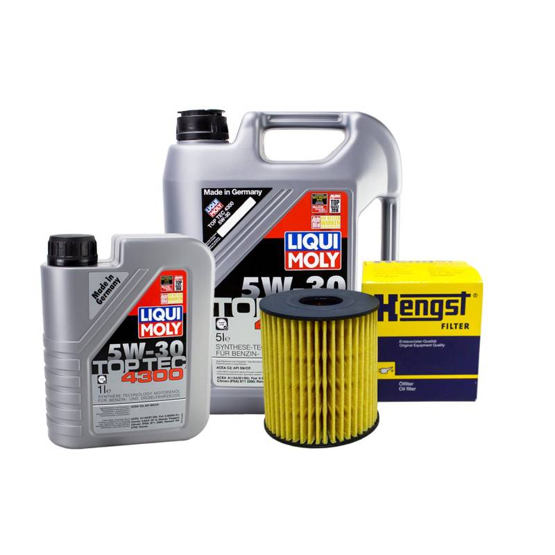 ÖLWECHSEL SET 6L LIQUI MOLY 5W-30 + HENGST ÖLFILTER von Liqui Moly