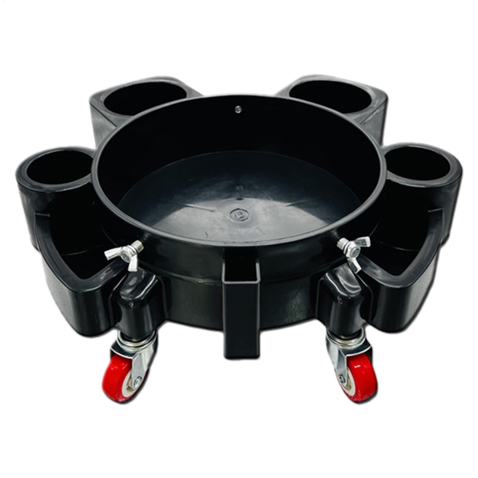 Rolling Bucket – Auto Waschen Eimer Mover, Tragbarer Detailing Tool | Autowasch-Reinigungswagen mit 5 Rädern, professionelles Auto-Reinigungsset, Servicewagen für Autowäsche von Liqzirtu