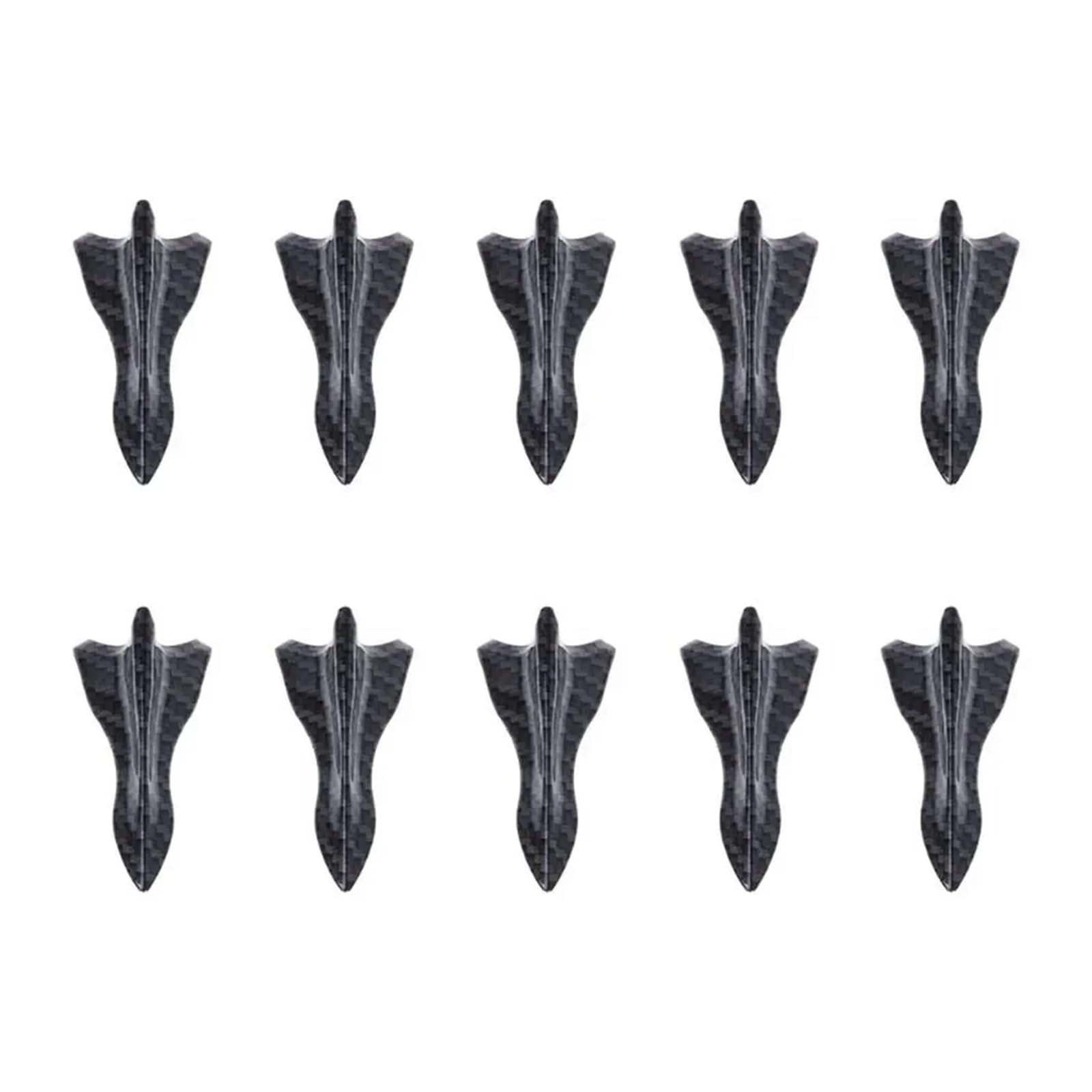 Auto Heckspoiler 10-teiliges Flügel-Set Auto-Dachspoiler Stoßstangenspoiler Haifischflossen-Diffusor Vortex-Generator Heckdach-Haifischflossen-Spoiler Universal Auto Heckspoiler Flügel(10pcs carbon pa von Litemai