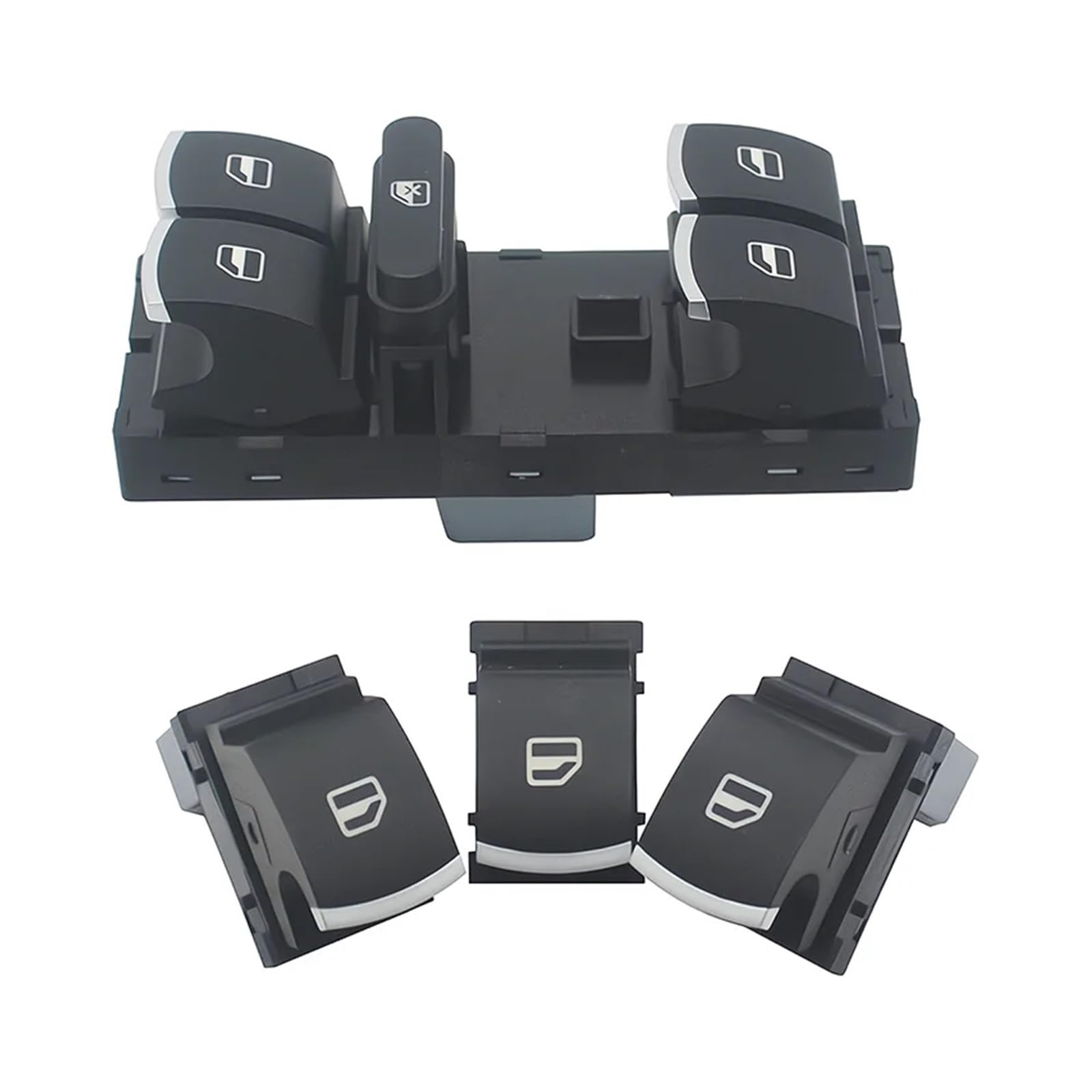 Autofenster Steuerschalt 5ND959857 5K4959857 Für Golf MK5 MK6 Für Tiguan Für touran Für Passat Master Fenster Schalter Auto Lift Control Taste Fenster Heber Schalter von Litemai