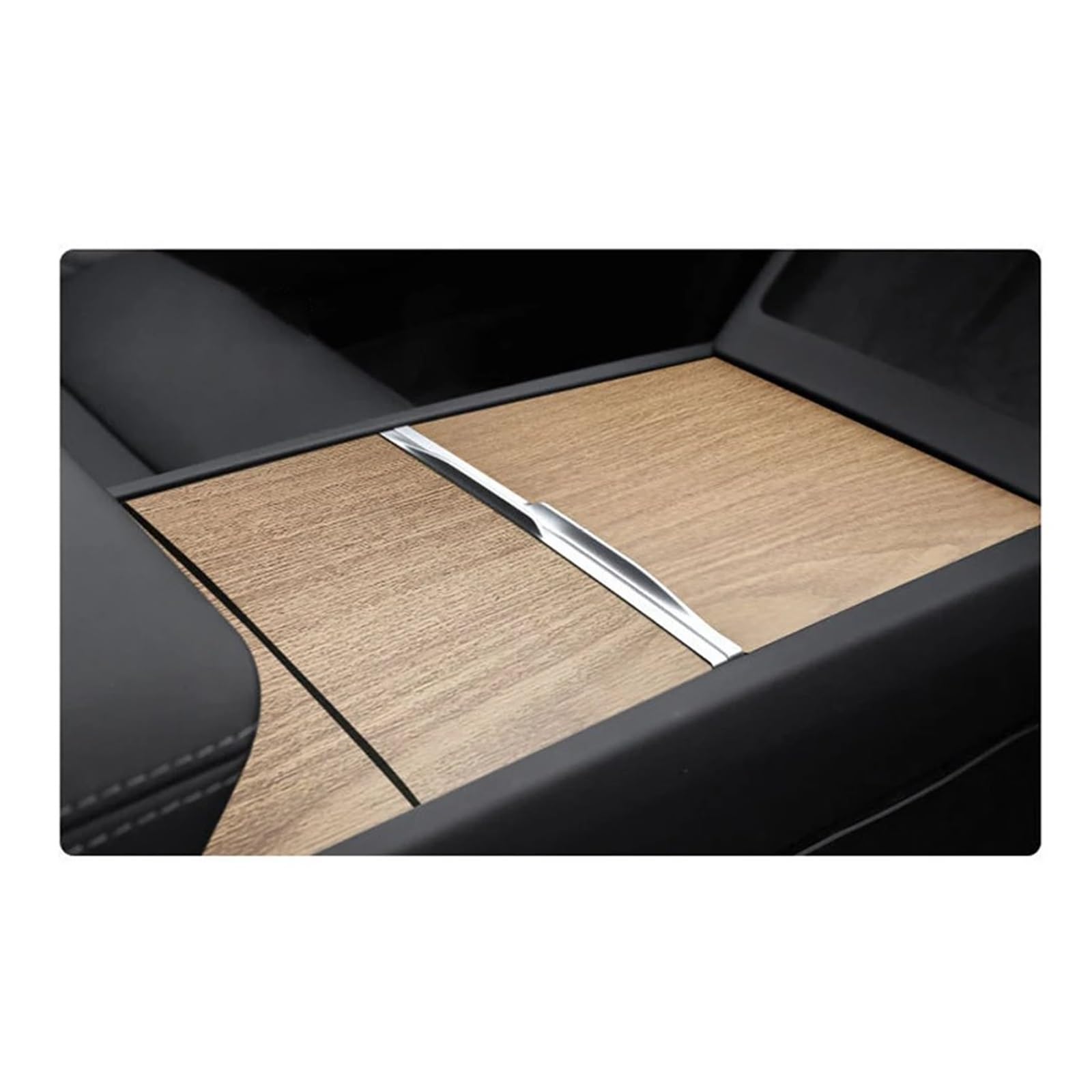 Mittelkonsole Trim Für T&esla Für Modell 3 Highland 2024 Auto Center Console Panel Aufkleber Wildleder Film Carbon Zentrale Steuerung Abdeckung Control Panel Aufkleber(Vertical Grain) von Litemai