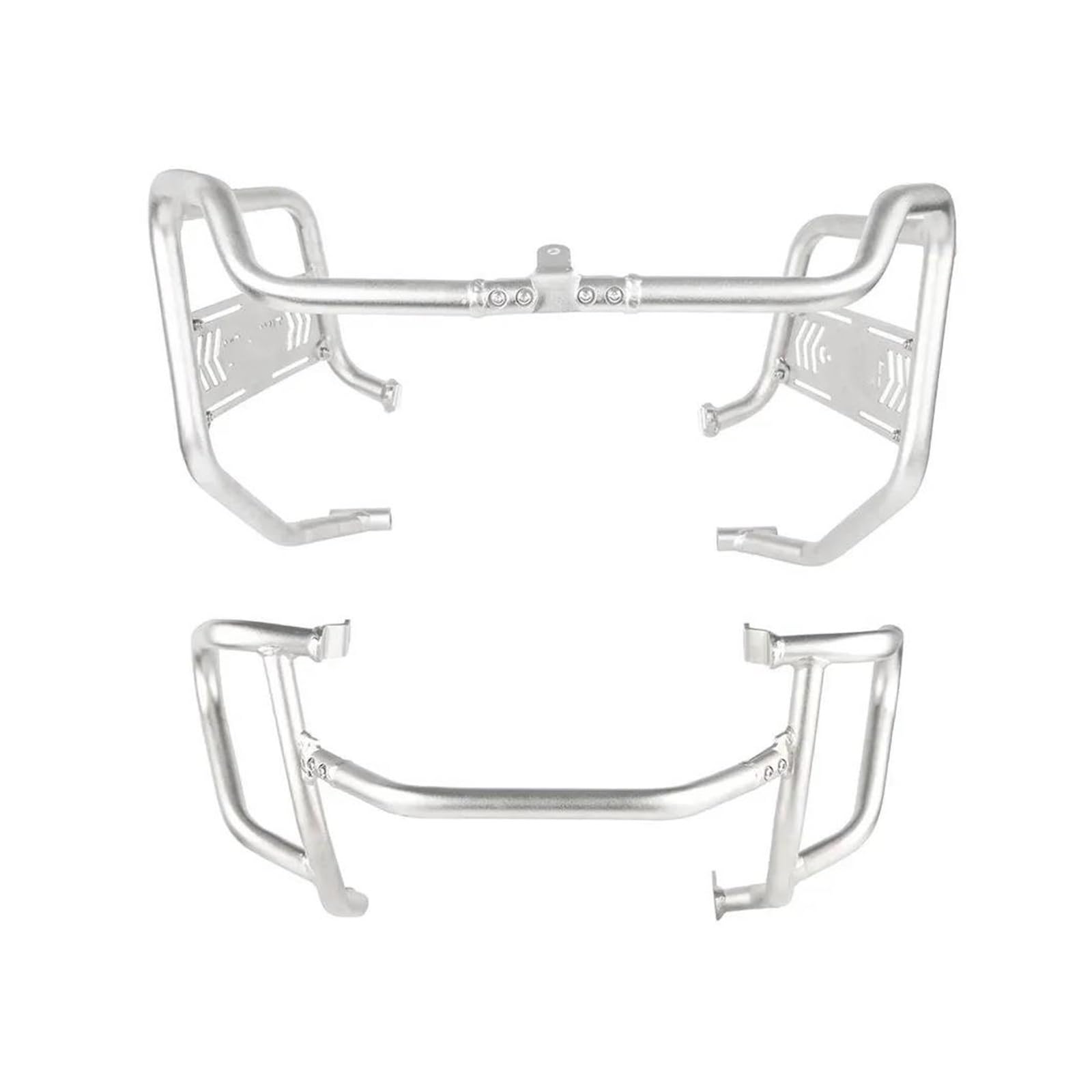 Stoßstange Highway Sturzbügel Für TRK 702x Für TRK702X 2023 Motorrad Crash Bars Motor Schutz Stoßstangen Tank Schutz Abdeckung Oberen Unteren Rahmen Schutz Motorrad Sturzbügel(Silver ONE Set) von Litemai