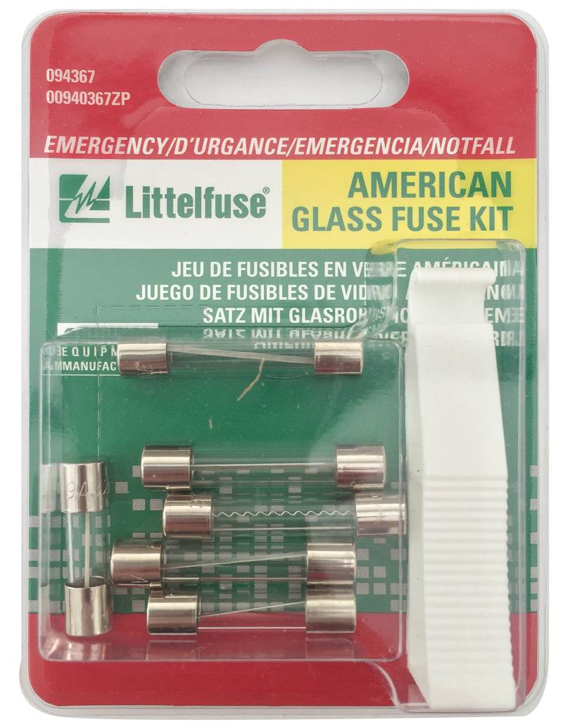 Littelfuse 00940367ZP American Emergency Glass Fuse Kit with Puller (5 Stück) von Littelfuse