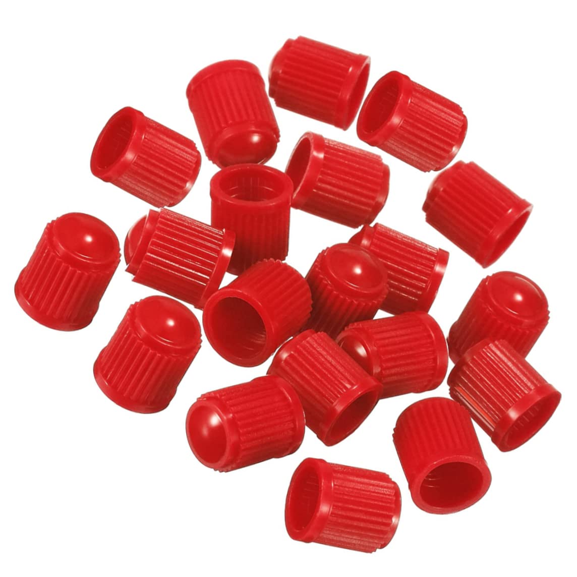 50 -pcs -Ventilkappe Plastik -Reifenventilstaubstaubschrader -Ventilkappe für Fahrradwagen -LKW -Motorrad und Fahrrad rot von Liummrcy