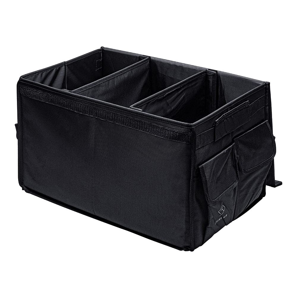 Living Air Auto Organizer für Kofferraum/Beifahrersitz - Kofferraumtasche faltbar, Auto Tasche, Falt-Korb, Aufbewahrungsbox fürs Auto, Wohnmobil Zubehör von Living Air