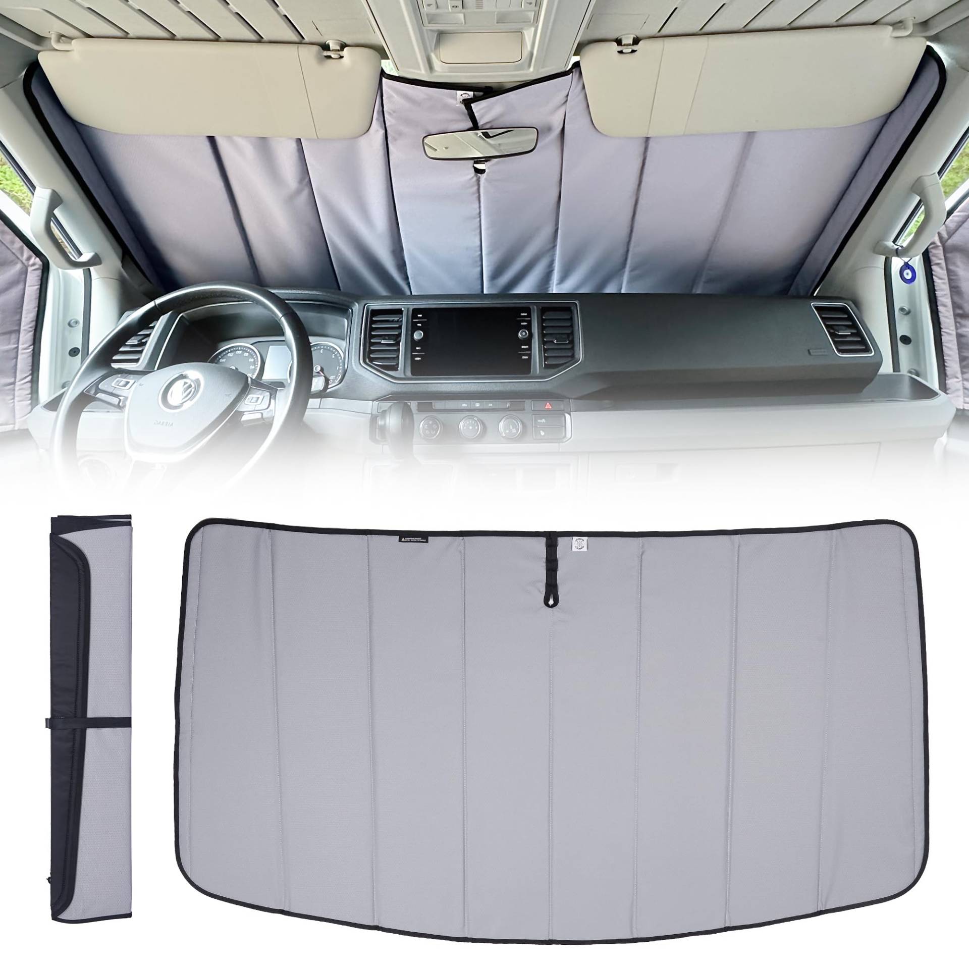 Living in a Bubble Isolierte verdunkelnde Frontscheibenabdeckungen für Volkswagen Crafter 2017 und höher (Windshield 2017-Current) von Living in a Bubble