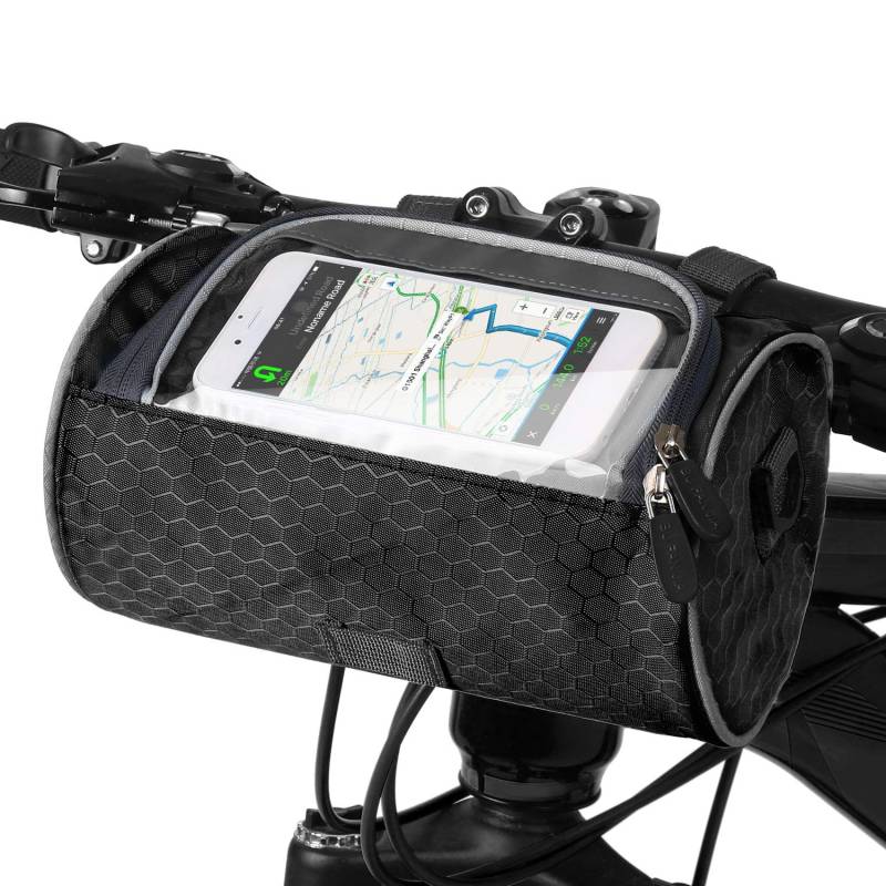 Lixada Fahrrad Lenkertasche wasserdichte Fahrradtasche mit Touchscreen PVC-Sichtfenster, Umhängetasche Multifunktionale Fahrradtasche für Fahrräder Vorne Fahrradpackung von Lixada