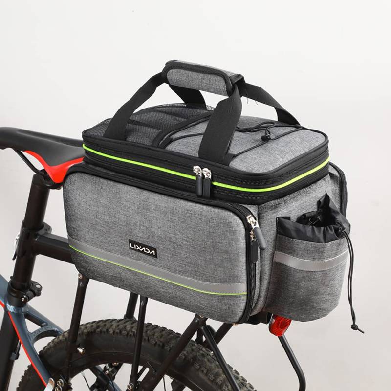 Lixada Fahrradtaschen für Gepäckträger, Fahrrad Gepäckträgertasche, Wasserdicht Fahrrad Sitz Tasche Trunk Bag, Rucksack, Handtasche, Umhängetasche, 20L-35L, 38 x 24 x 26cm von Lixada