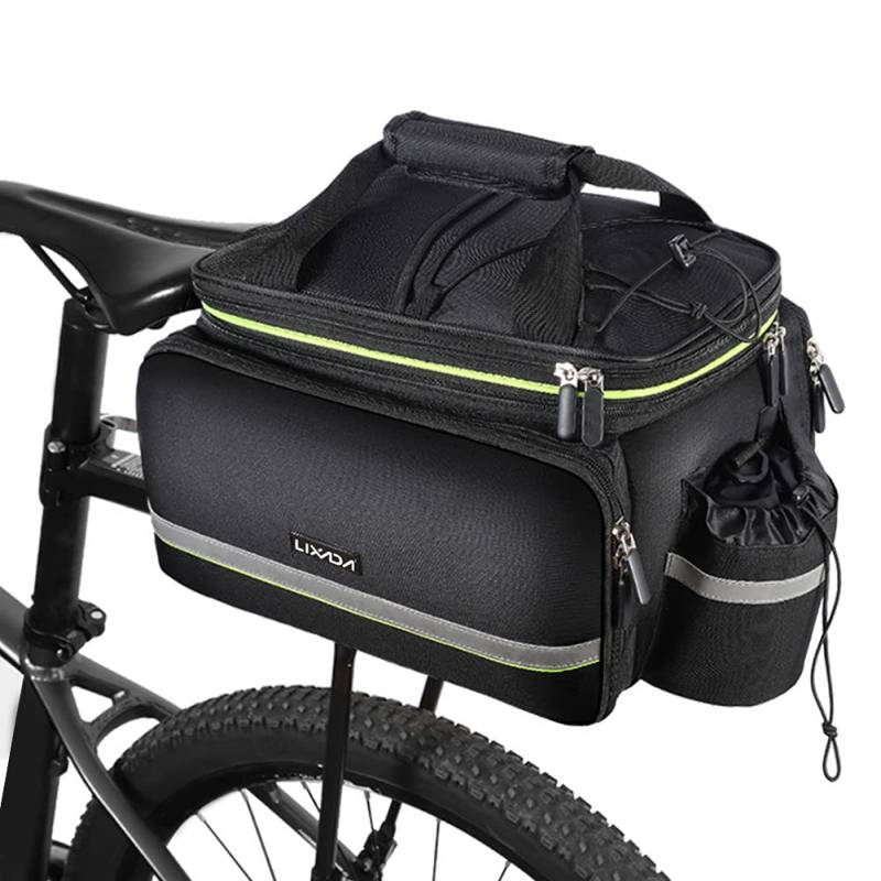 Lixada Fahrradtaschen für Gepäckträger, Fahrrad Gepäckträgertasche, Wasserdicht Fahrrad Sitz Tasche Trunk Bag, Rucksack, Handtasche, Umhängetasche, 20L-35L, 38 x 26 x 24cm von Lixada