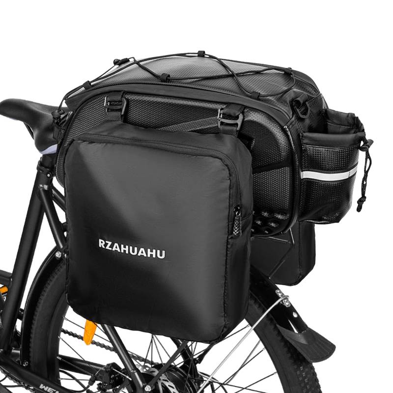 Lixada Fahrradtasche für Gepäckträger 3-in-1 Fahrradträgertasche mit 2 seitlichen Hängetaschen Wasserdicht Ffahrradtasche Gepäckträger Fahrrad Taschen Hinten Gepäckträgertasche von Lixada