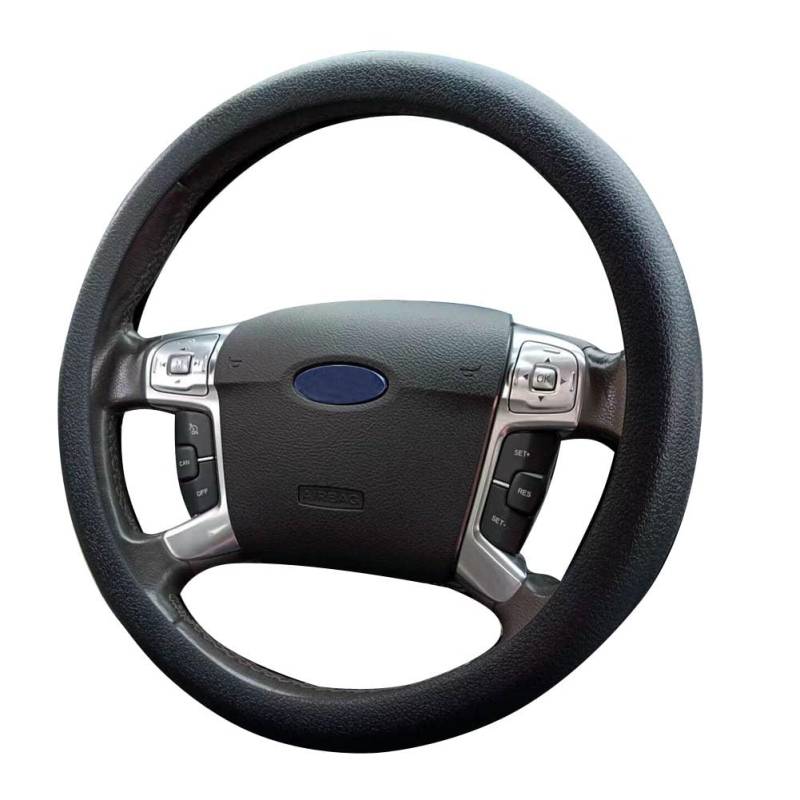 Berfea Lenkradbezüge Silikon Auto Lenkradbezüge 33-38 cm (13-15 Zoll) Universal Weich rutschfest Lenkradhülle,Autozubehör Steering Wheel Cover,Schwarz von Berfea