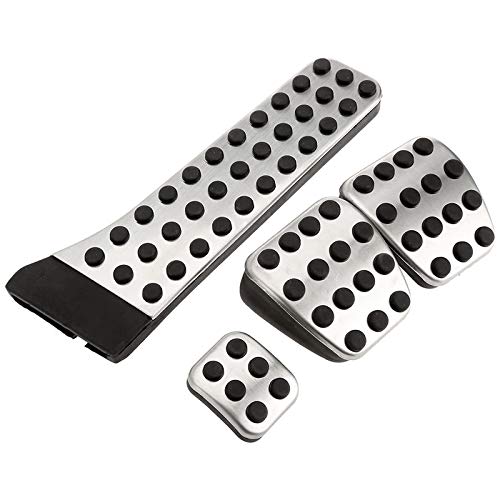 Lizien 4 Teiliges Edelstahl Pedal für - W202 W203 W204 W124 W210 W211 W212 W218 X204 R172 R231 C E von Lizien