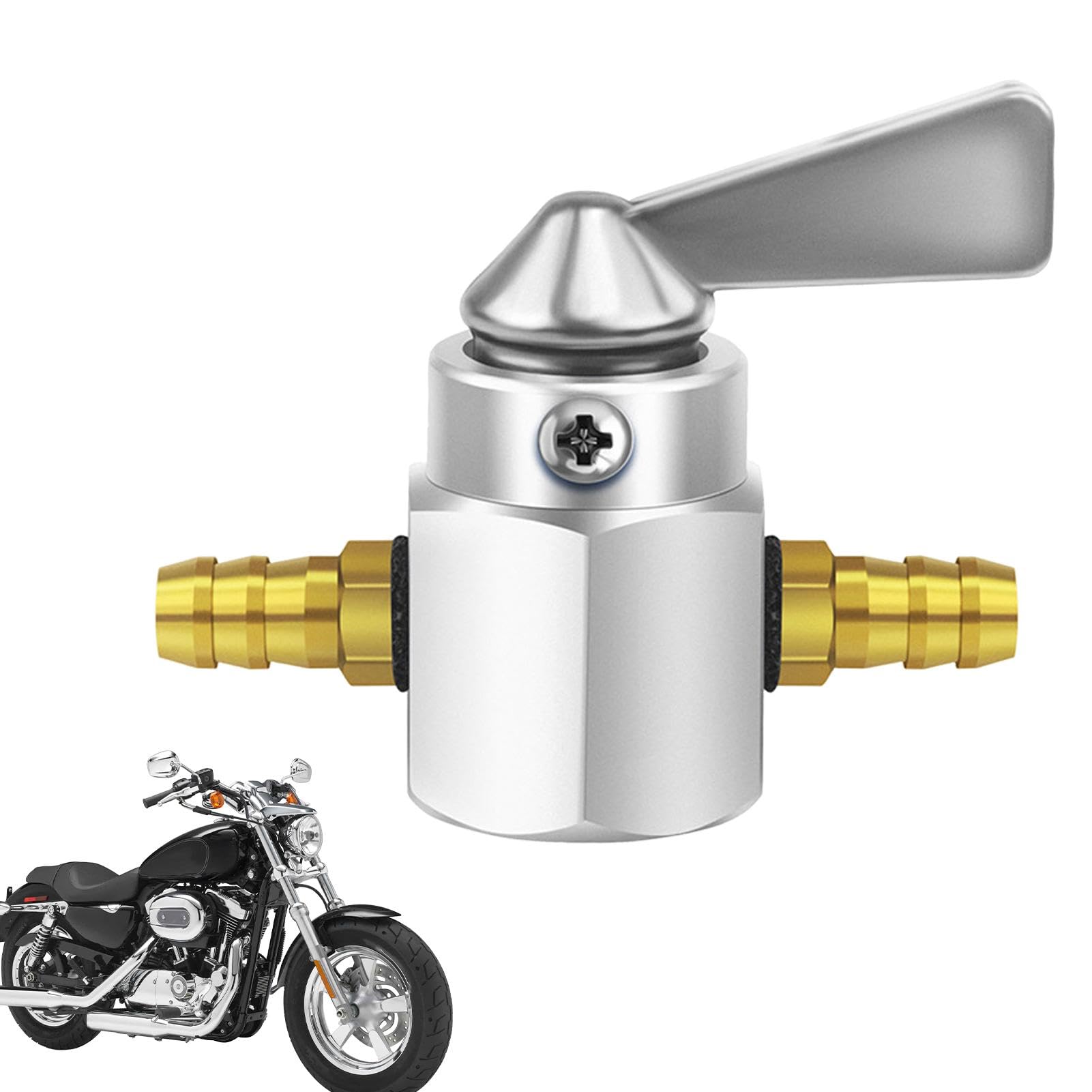 Lmaisdh Benzinhahnventil – Motorradventil, Motorradventil, Benzinhahn-Ventilknopf, Motorrad-Modifikationszubehör, Aluminiumlegierung für Motorrad von Lmaisdh