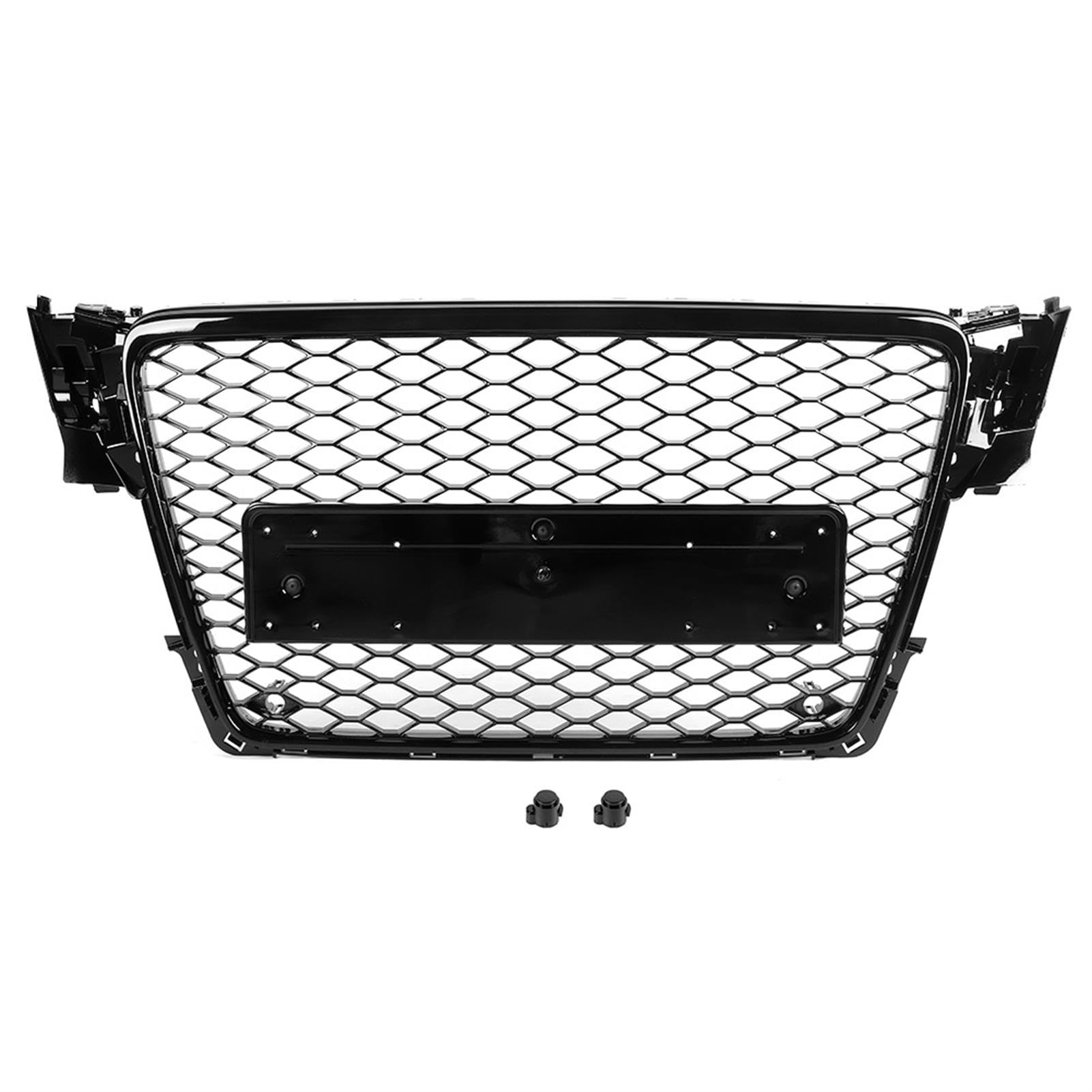 RS4 Style Frontgrill Sport Mesh Haubengrill S4 B8 2009 2012 Schwarz von Loboo Idea