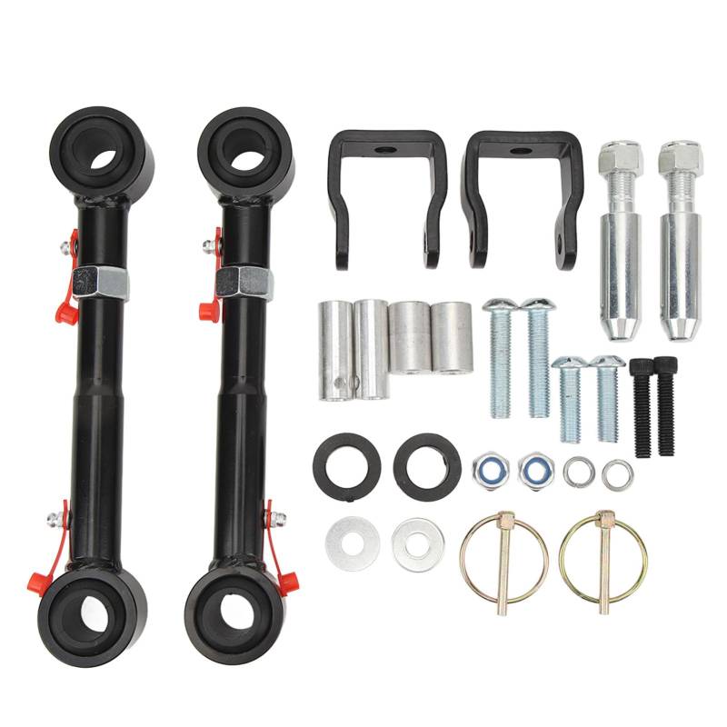 Vordere Swaybar Quicker Disconnect System, verstellbare Swaybar Trenner für Wrangler TJ JKS mit 6,3 cm bis 15,2 cm Hebebühnen von Loboo Idea