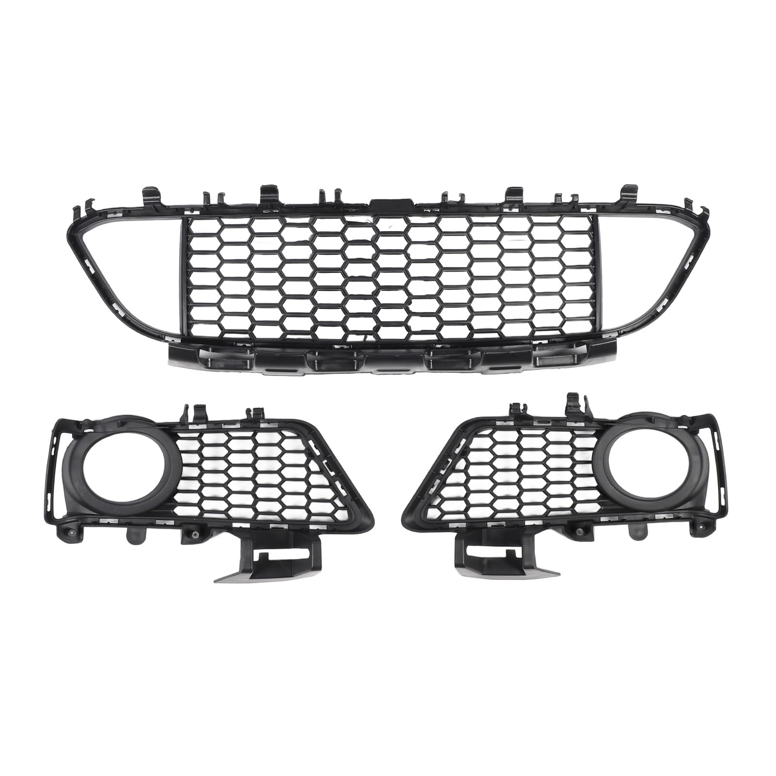 LOCADENCE Frontstoßstangen Untergrillabdeckung, 51118068124 Seitliche Nebelscheinwerfergitter, Frontstoßstangenschutz, Ersatz für 3Er F30 2015 bis 2019 von Locadence