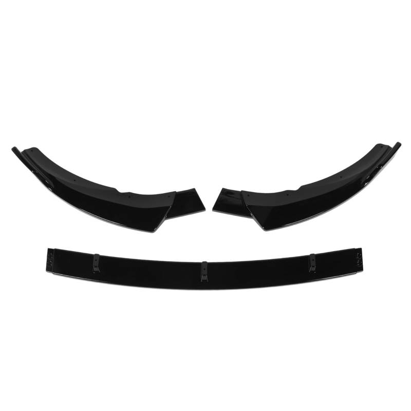 Locadence Auto Frontstoßstangen Lippensplitter, Aerodynamisches Auto Spoiler Canards Kit, Frontstoßstangen Lippensplitter Karosserie Kit Verkleidung für C Klasse W205 C205 S 205 (Schwarz) von Locadence