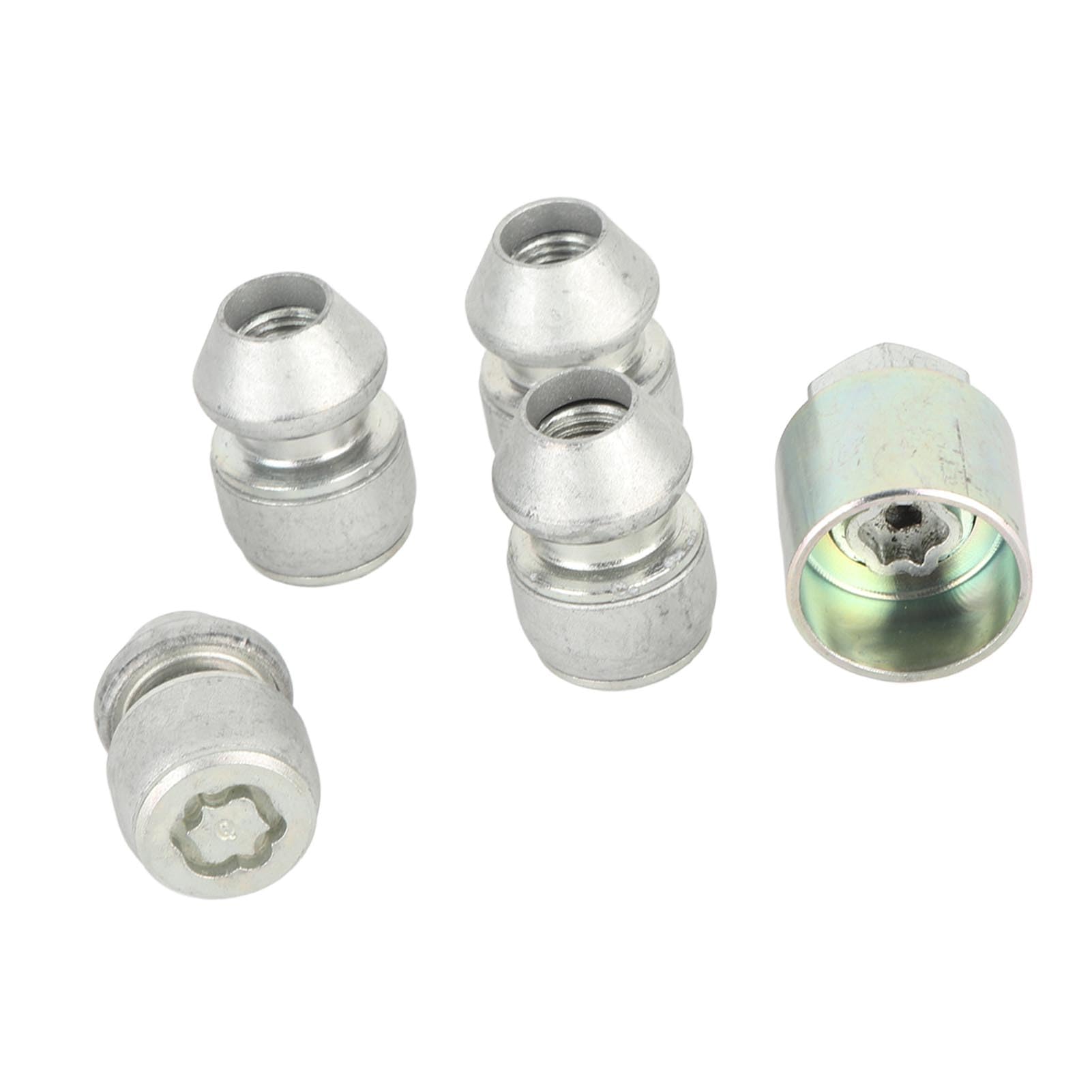 Locadence Radsicherungsmuttern Set, LR037026 OE 4 Teiliges Metall Radsicherungsmuttern Set mit Kegelsitz Radsicherungsmuttern Set mit Schlüssel für Sport L550 für 2 L539 von Locadence