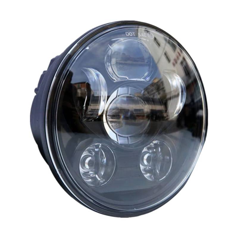 Locisne 5-3 / 4 "5.75" Runde LED Projektion Daymaker Scheinwerfer für Harley Davidson Kickfaire Motorrad Projektor Lichter 45W 9 LED Birne Scheinwerfer Aluminium Lampe von Locisne