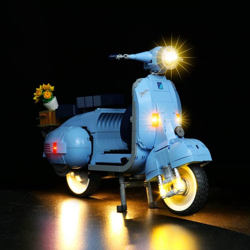 Led Licht Set für Lego Vespa 125, Led Beleuchtungs Set für Lego 10298 Vespa 125 Vintage Roller - Nur Lichter-Set,kein Lego-Modell (Standard Version) von LocoLee