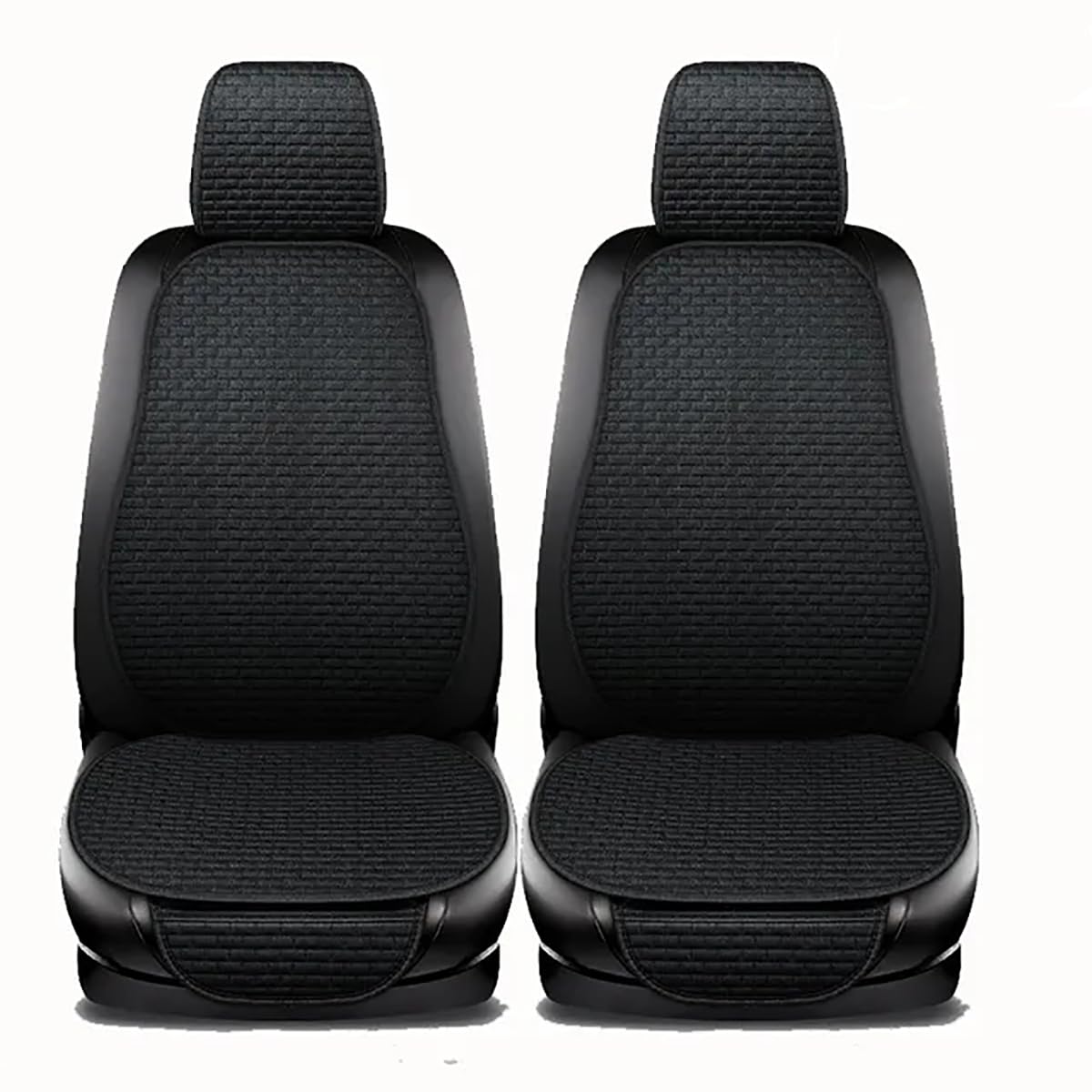 LohxA Autositzbezug für MG HS PHEV EHS AS23 2020 2021 2022 2023, Vorder- und Rücksitzkissen, schützende Sitzkissen, rutschfest, 3 Stück/Set, D-Black-2 Seats von LohxA