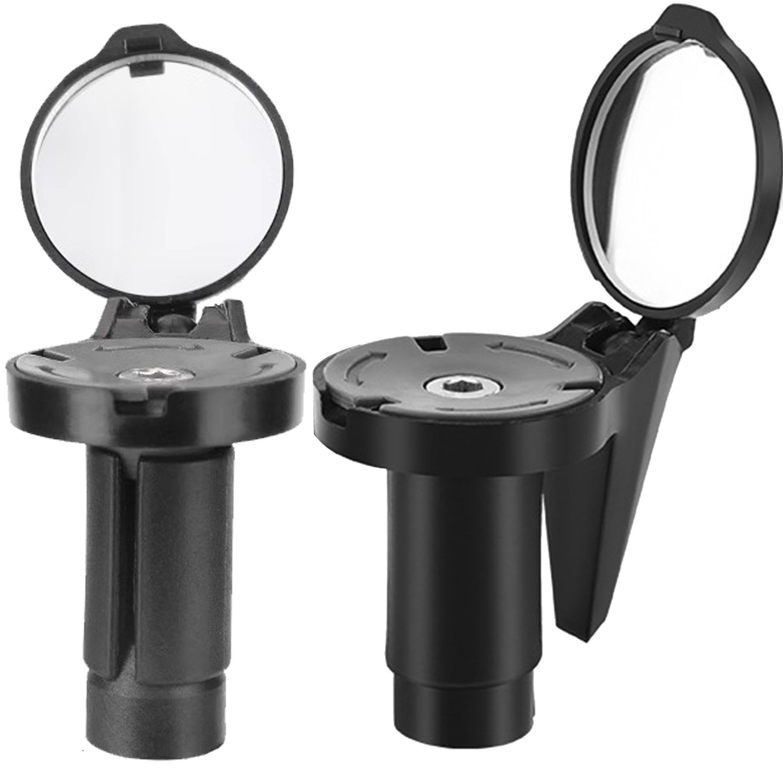 Bikes Bar End Mirrors, 360 Degrees Rotation Cycling Equipment Mirrors, Adjustable Rear View Mirrors for Ebikes, Road Bikes, Mountain Bikes, High-Definition Visibility and Safety Accessories von Lokaquk