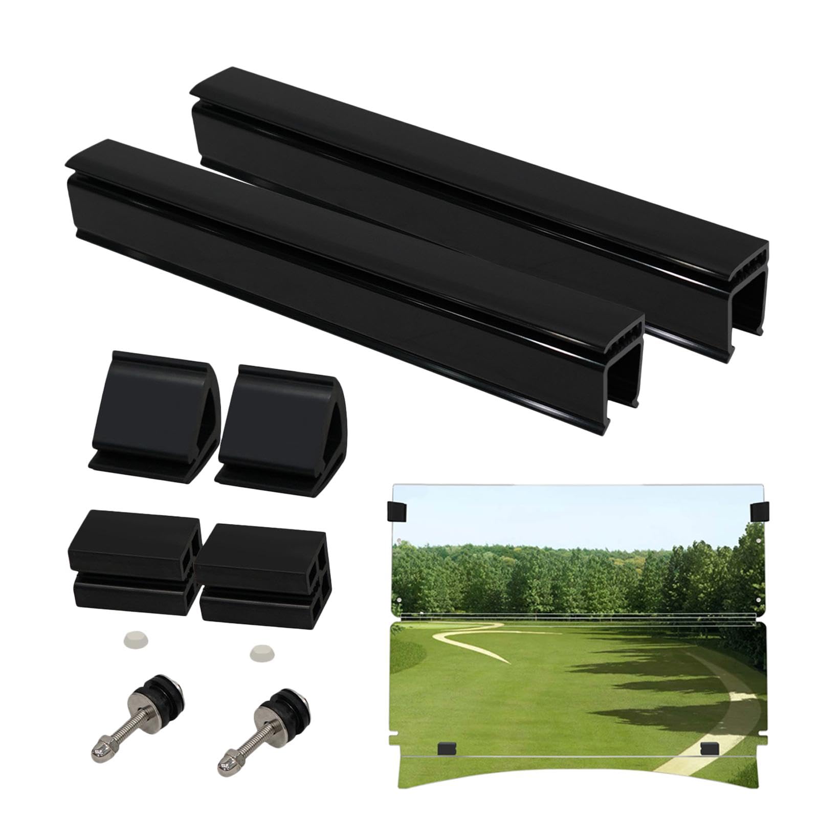 Golfwagen-Windschutzscheiben-Clips | Fensterklemmen-Set für Golfwagen | Austausch der Windschutzscheibenschrauben, Schnellbefestigungsclips, Ersatzteile für Golfwagen, Windschutzscheibenbefestigungen von Lokaquk