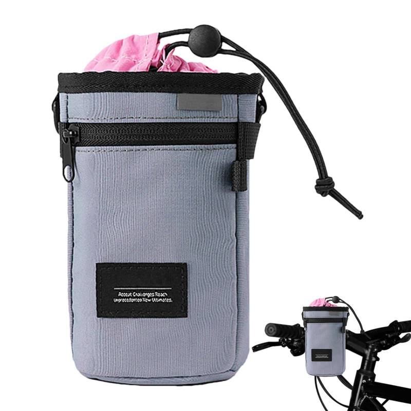 Lokaquk Cycling Cup Holder Bag, Waterproof Cycling Cup Holder Bag - Handlebar Water Bottle Storage for Travel - Portable Drink Container, Convenient Ergonomic Bag for Camping, Outdoor Use von Lokaquk