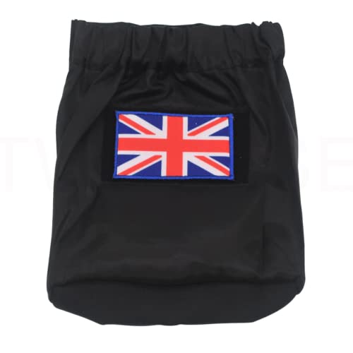 London Craftwork wasserdichte Satteltasche für Brompton, britische Flagge (personalisierbar mit Ihren eigenen Patches) von London Craftwork