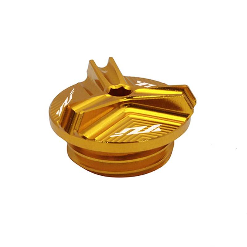 Motorrad Aluminium öldeckel Schraube Filter Cap Tank Abdeckungen Für Yamaha YZF R1 R3 R6 R7 R1M R1S R6S R125 R25 R15 (Gold) von LongGreat