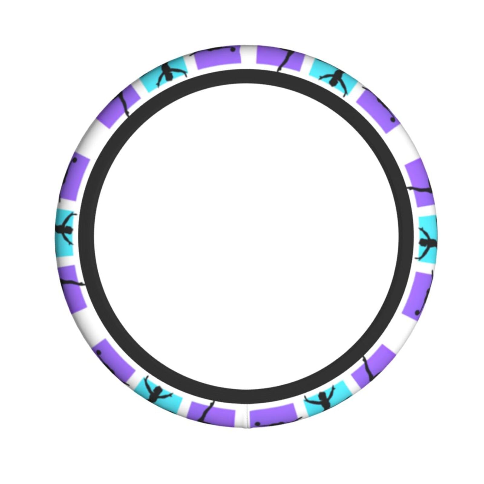 Lenkradbezug mit Gymnastik-Spieldruck, rutschfeste Lenkradhülle, dekorative Schutzhülle, 38 cm von Longyiyi