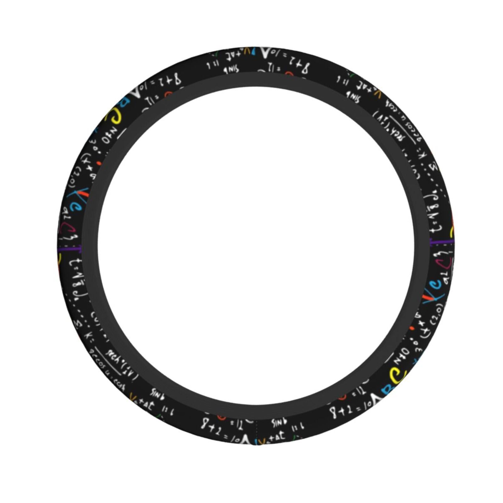 Lenkradbezug mit Mathe-Formel-Druck, rutschfest, dekorative Schutzhülle, 38 cm von Longyiyi