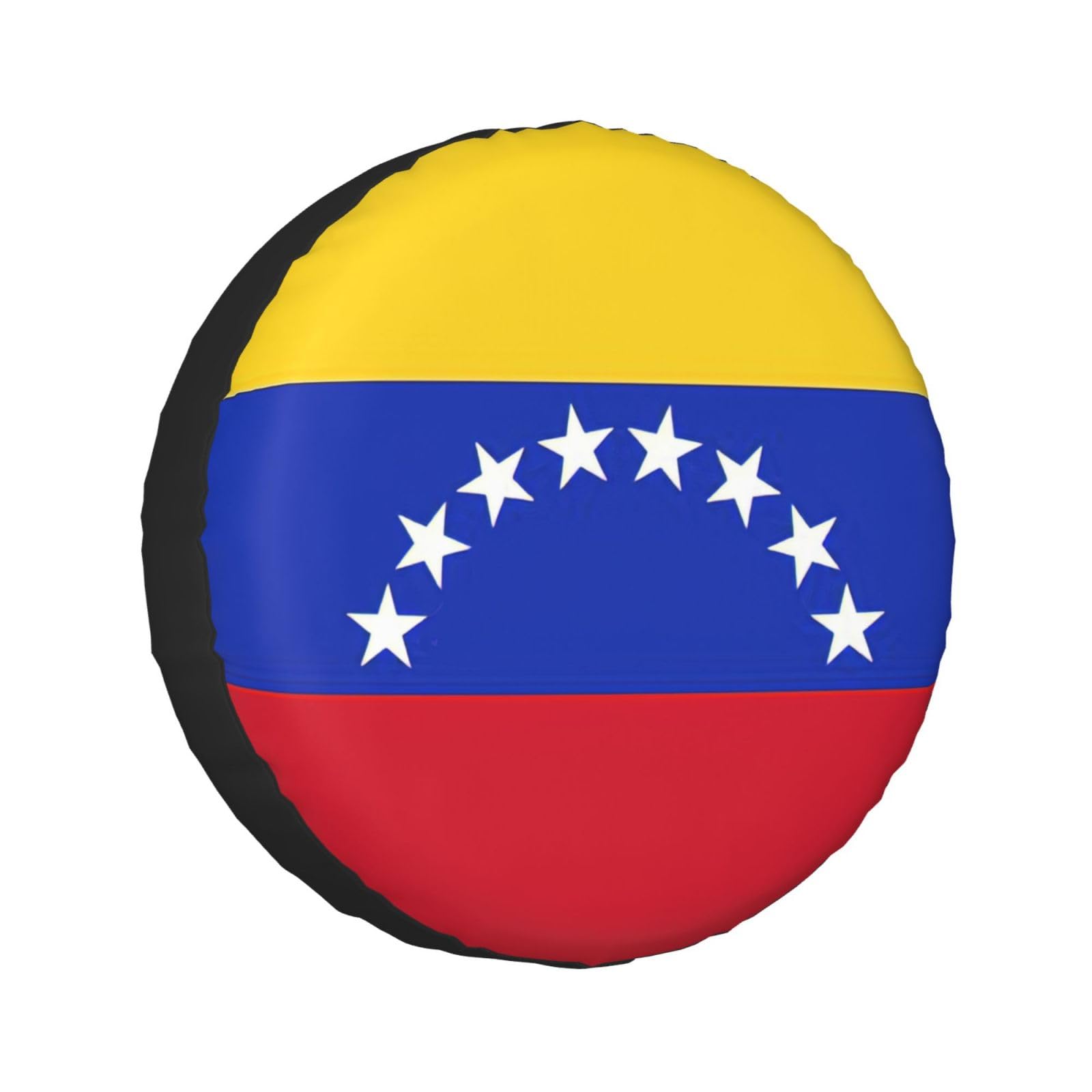 Ersatzreifenabdeckung mit Flagge von Venezuela, universell passend für Anhänger, SUV, LKW. (35,6–43,2 cm) von Longzehao