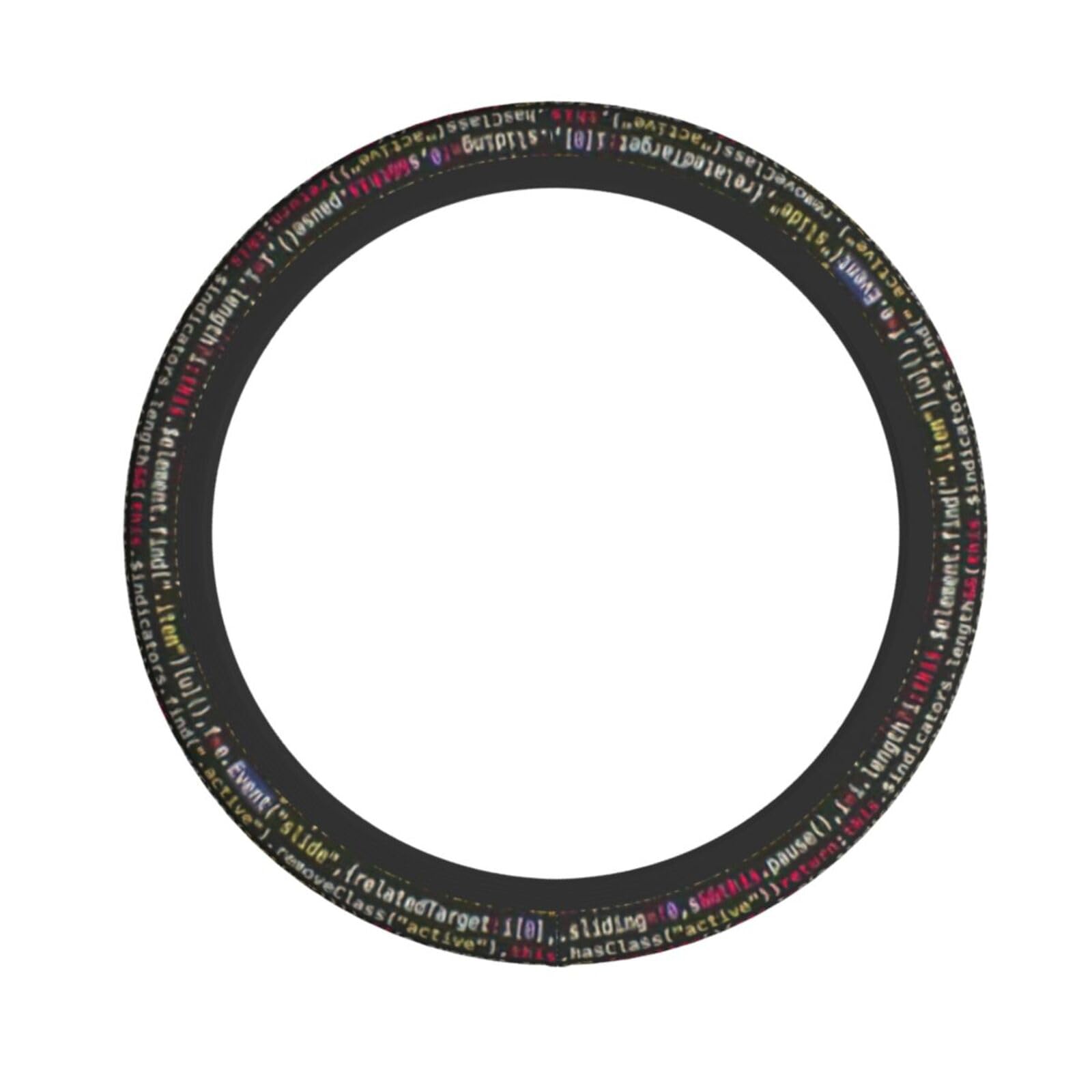 Lenkradbezug mit Programmiercode-Druck, rutschfest, dekorative Schutzhülle, 45,7 cm (18 Zoll) von Longzehao