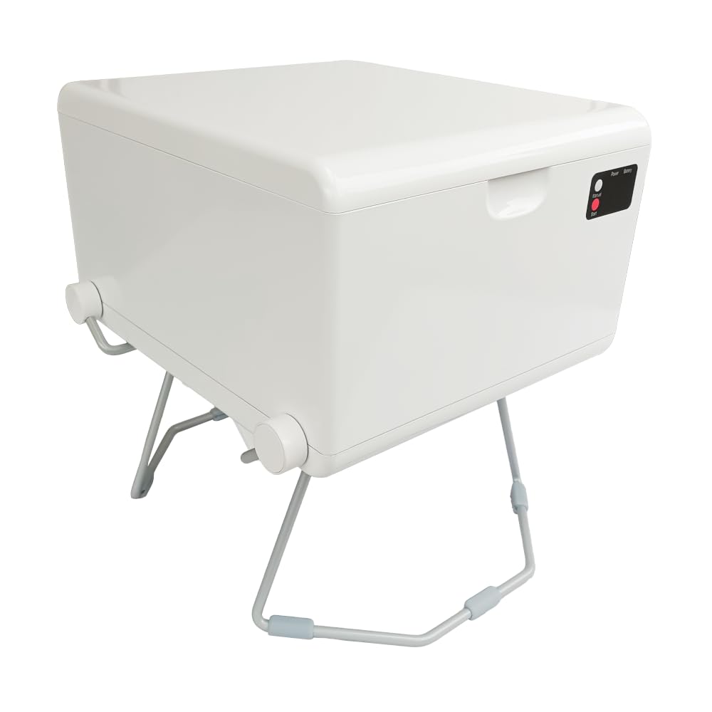 LooSeal EVO Verschweißer-Toilette mobil mit Akku, Campingtoilette für Vans, Zelte und PKW (weiß) von LooSeal