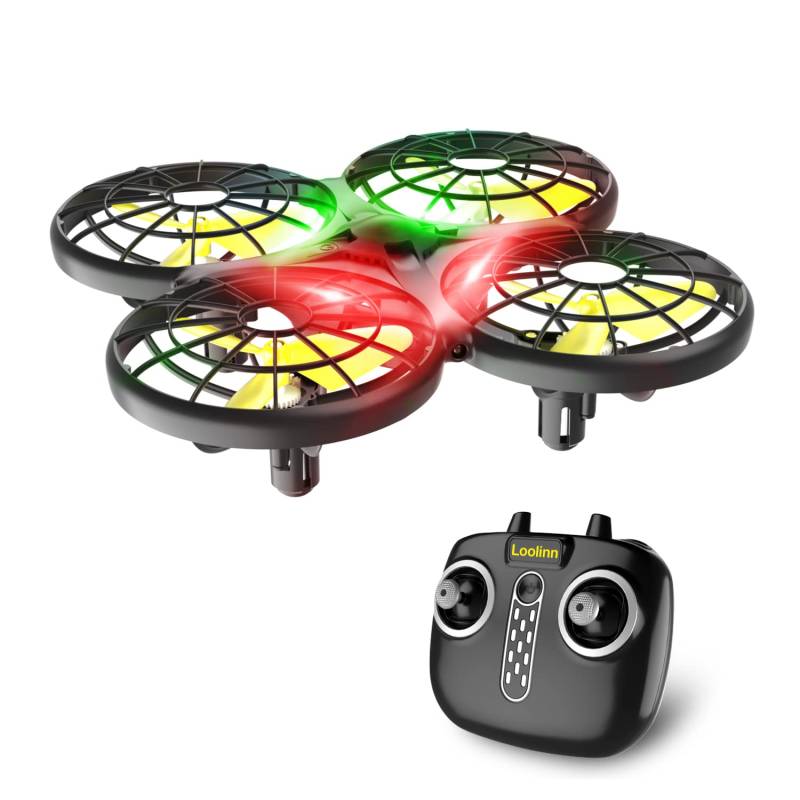 Loolinn | Drohne für Kinder Geschenk - Mini Drohne, RC Quadrocopter mit Antikollisionstechnologie/Sicher für Kinder/Leicht zu fliegen / 360° Flips / 20 Minuten Flugzeit (Geschenk für Kinder) von Loolinn