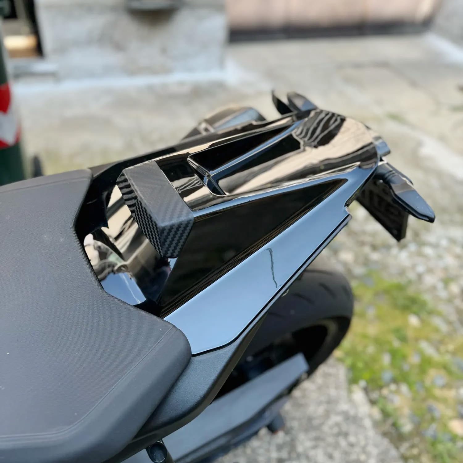 Motorrad Hinten Soziusabdeckung Beifahrersitz Verkleidung Heckabdeckung Rücksitzbezug Kompatibel mit DUKE790 790 Duke 2018 2019 2020 2021 2022 2023 2024 Sozius Solo Verkleidung, Schwarz von Lorababer