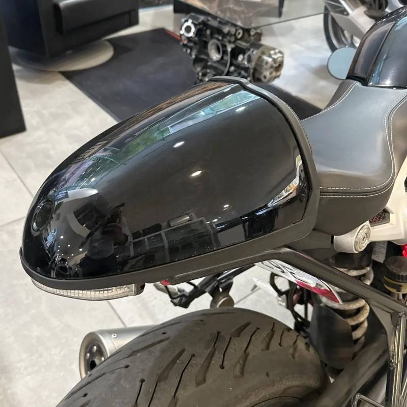 Lorababer Motorradheck Sitzbezüge Ordentlich Hinten Sitz Buckel Kofferraum Lagerung Hinten Soziussitz Motorhaube Abdeckung Verkleidung Kompatibel mit R Nine T RNINET R 9 T R9T 2014-2023 von Lorababer