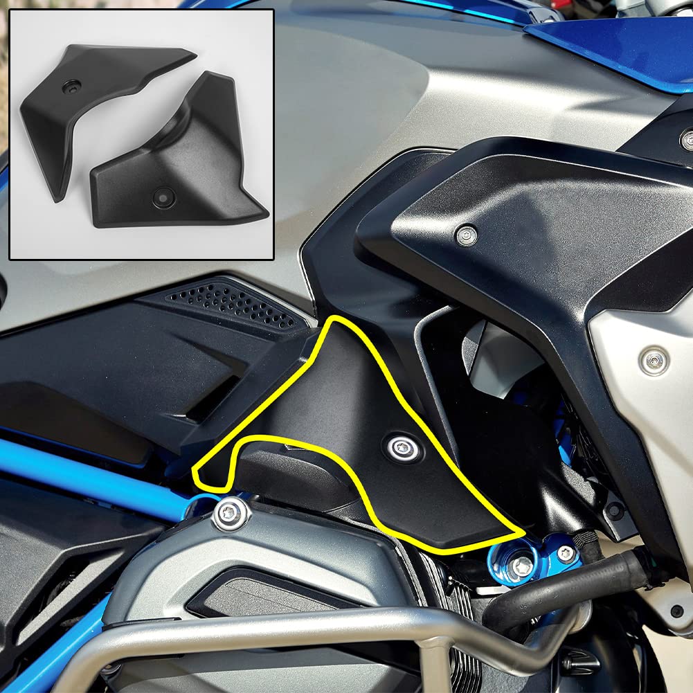 Motorrad Motor Lufteinlass Airbox Rahmen Seitenabdeckung Drosselklappenschutz Protektor Kompatibel mit R1200GS R 1200 GS R1250GS R 1250 GS LC 2017 2018 2019 2020 2021 von Lorababer