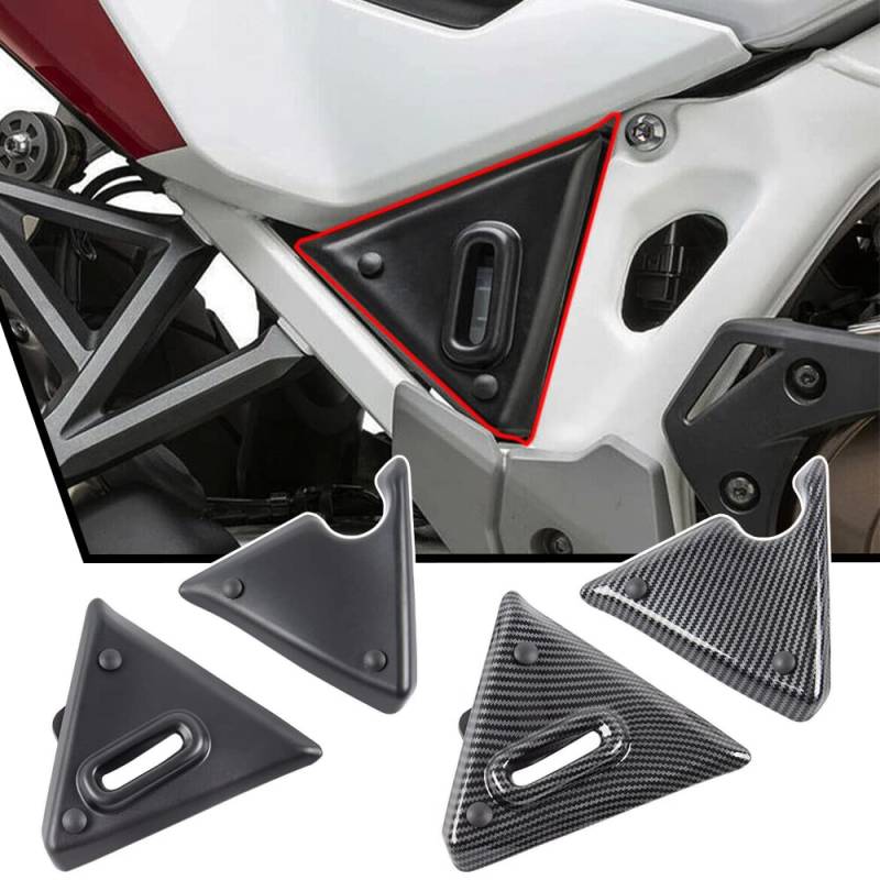 Lorababer Motorrad Seite Füllen Panel Abdeckung Verkleidungshaube Sitz Seitenrahmenschutz Kompatibel mit CRF1100L CRF 1100 L CRF-1100-L Africa Twin Adventure Sport 2020 2021 2022(Schwarz) von Lorababer