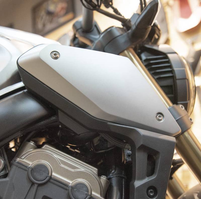 Lorababer Seitenverkleidungen Verkleidungen ABS Kunststoff Lufteinlassabdeckung Gastank Öleinfülldeckel kompatibel mit CB650R 2019-2022, CB 650 R Airbox Lufteinlass Abdeckung (Matt-schwarz) von Lorababer