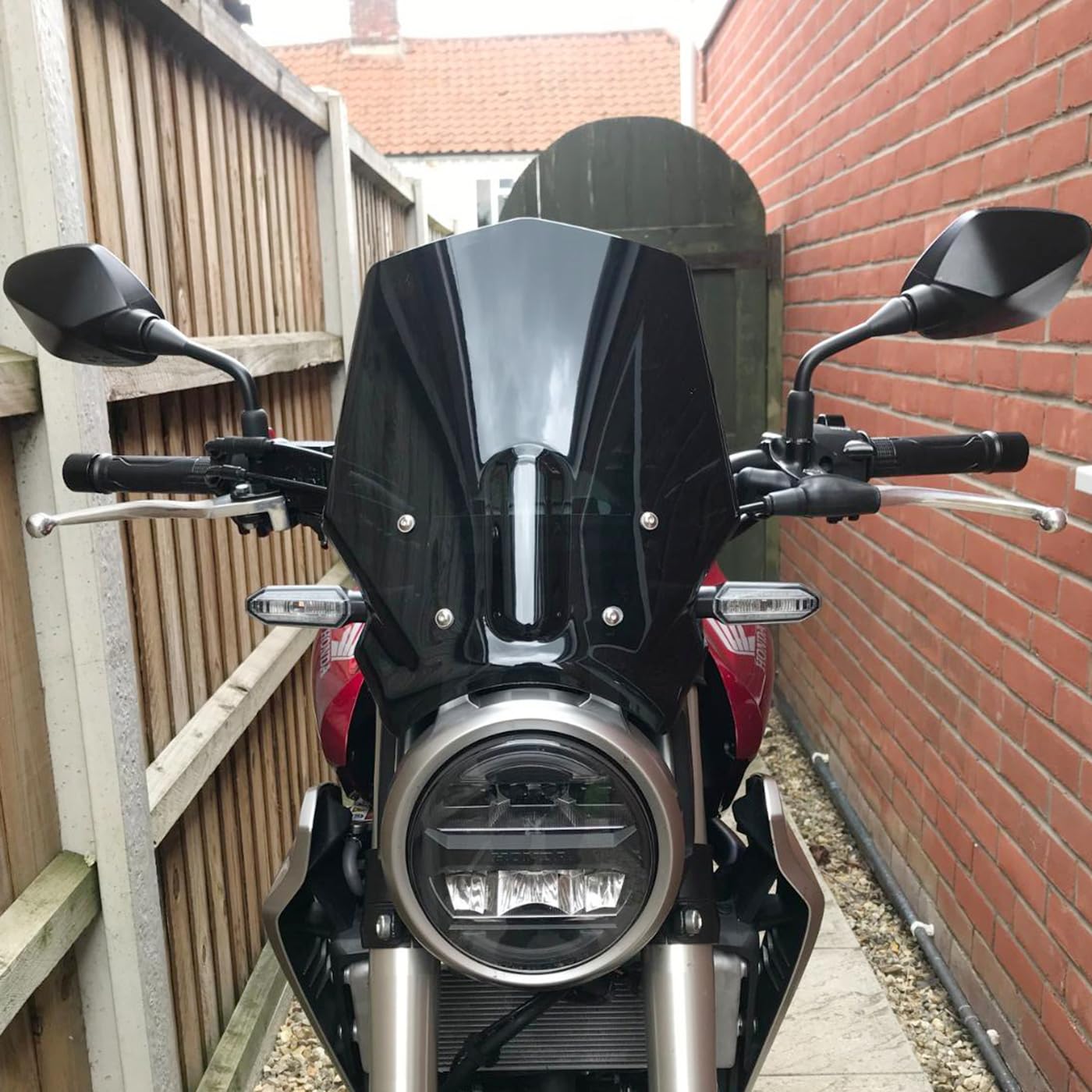 Lorababer Windschutzscheibe Windschutzscheibe Parabrisa mit Halterung Motorradzubehör Kompatibel mit CB125R CB300R CB250R 2018 2019 2020 2021 2022 (Rauch) von Lorababer