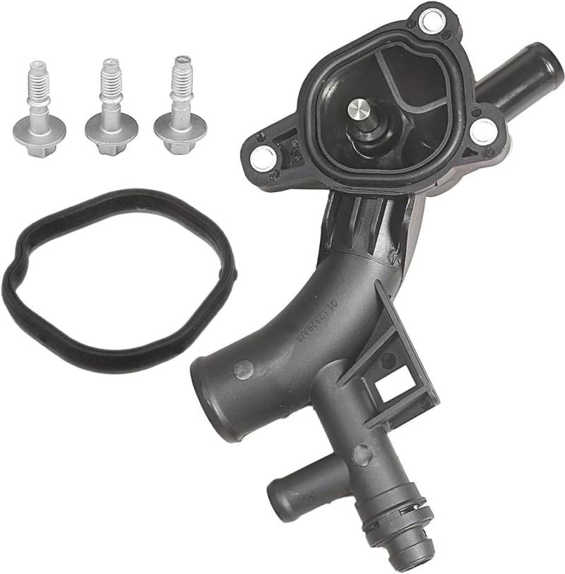 LoreenCar 25193922 Thermostatgehäuse mit Kühlmitteltemperatursensor, Wasserpumpenauslass mit eingebauter Dichtung für Adam Astra J MK6 Corsa D E MK3 Insignia A Meriva B 1.2 1.4 55565334 1338489 von LoreenCar