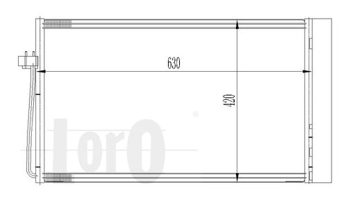 Kondensator, Klimaanlage Loro 004-016-0018 von Loro