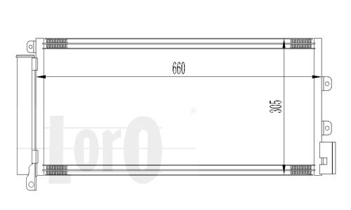 Kondensator, Klimaanlage Loro 016-016-0021 von Loro