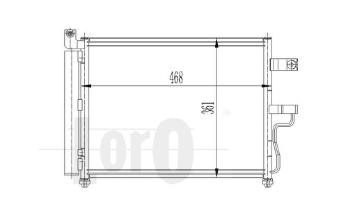 Kondensator, Klimaanlage Loro 033-016-0010 von Loro