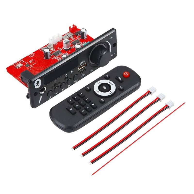 Losueeun 5.0 DIY MP3 Decoder Board 12V MP3 Player Auto FM Radio Modul TF USB Mic Record (A) von Losueeun