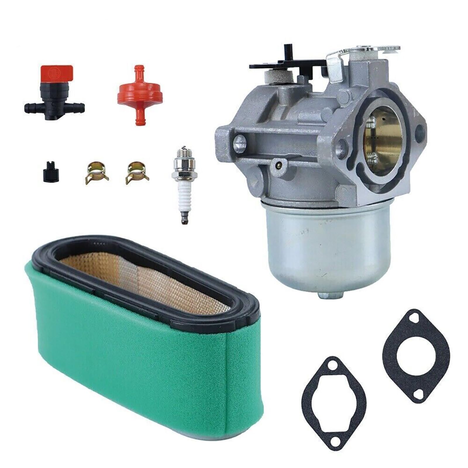 Losxuido Vergaser Luftfilter Kit für Briggs & Stratton 286702 286707 289702 289707 Vergaser Dichtung Luft und Vorfilter Zündkerze Ersatzteile von Losxuido